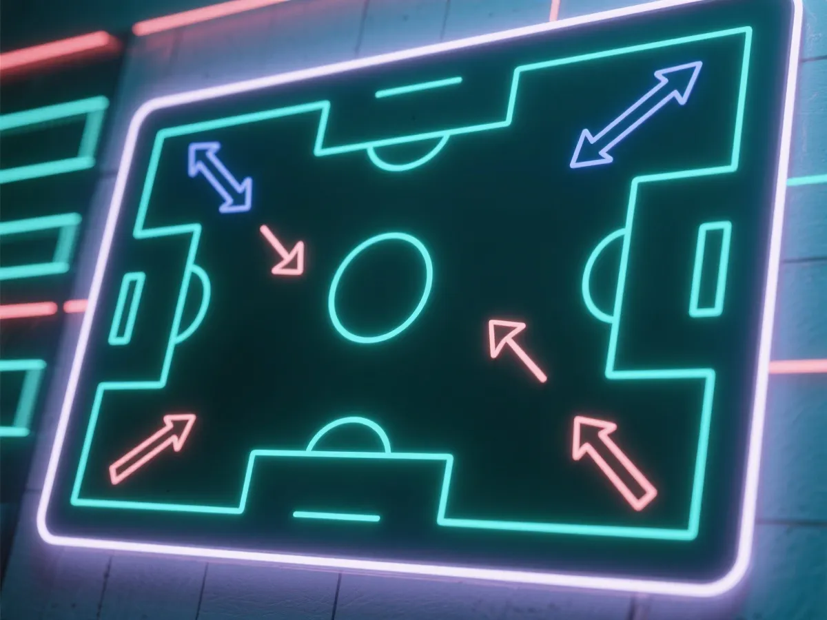 虚拟战术看板示意图